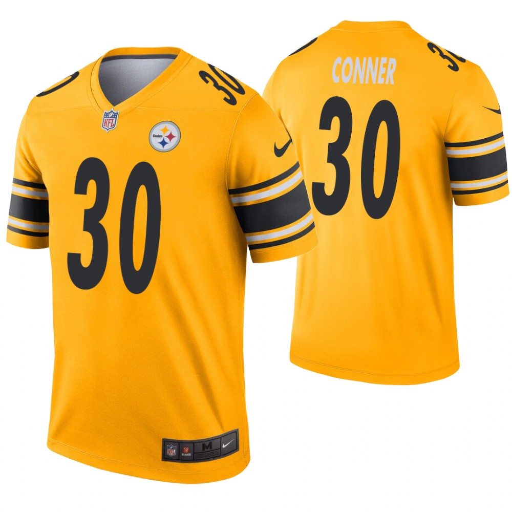 Men Pittsburgh Steelers #30 Conner yellow Nike Limited NFL Jerseys